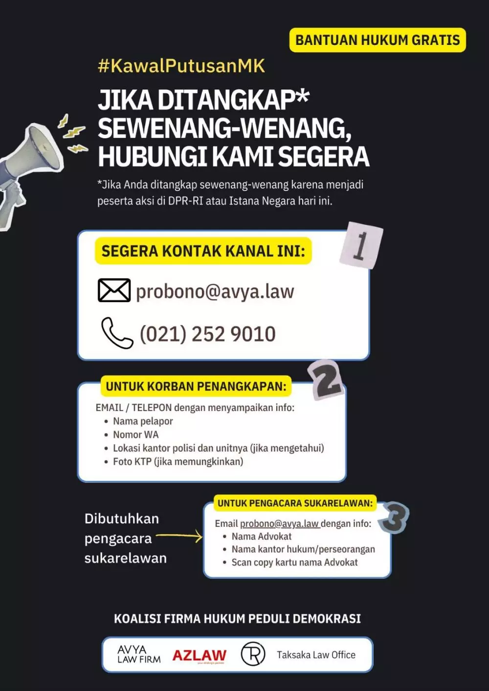 Hal yang dilakukan ketika ditangkap polisi saat demo © 2024 X