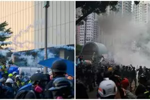 Aksi demo rentan berujung kena tembakan gas air mata, ini 5 efek samping dan cara mengatasinya