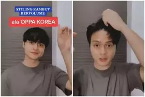 Hasilnya rapi dan bervolume, trik styling rambut cowok ala oppa Korea ini cuma perlu 5 langkah