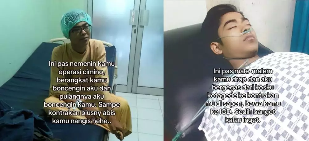 wanita Semarang temani pasangannya cuci darah © TikTok