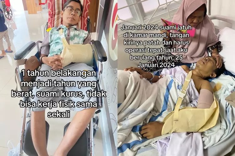 wanita Semarang temani pasangannya cuci darah © TikTok