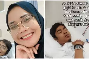 Kisah wanita Semarang temani pasangannya cuci darah 10 tahun sejak pacaran, kesabarannya disanjung