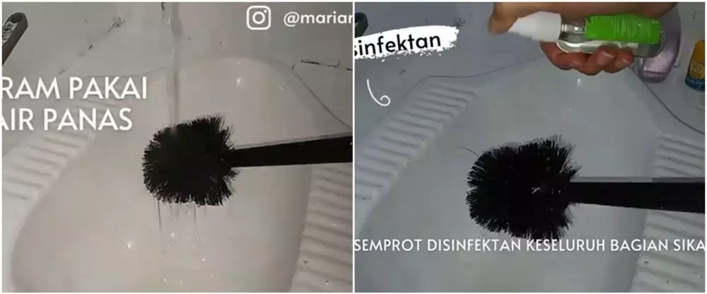 trik bersihkan sikat kloset agar lebih higienis © YouTube trik bersihkan sikat kloset agar lebih higienis © YouTube