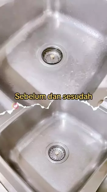 Trik atasi wastafel bau dan kusam cuma modal 2 bahan © TikTok Trik atasi wastafel bau dan kusam cuma modal 2 bahan © TikTok