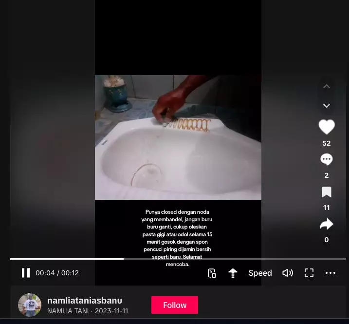 Cara cepat hilangkan kerak di kloset pakai 1 alat dapur © 2024 brilio.net