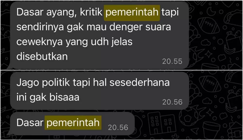 Cerita cowok nggak mau lagi kritik pemerintah TikTok Cerita cowok nggak mau lagi kritik pemerintah TikTok