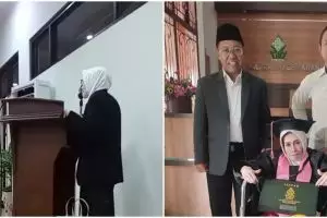 Semangat tak luntur tempuh pendidikan sebelum tutup usia, wanita usia 71 tahun ini berhasil lulus S3