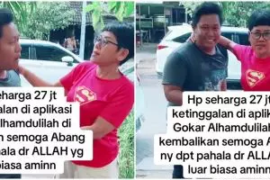 Momen driver taksi online kembalikan HP puluhan juta penumpang yang tertinggal ini tuai perdebatan