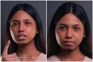 Transformasi cewek kulit sawo matang dirias Mexican Look hasilnya mirip Barbie, eye makeup-nya unreal