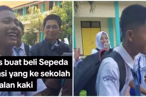 Bukti Gen Z tetap peduli, kisah siswa sekelas patungan beli sepeda untuk temannya ini bikin haru