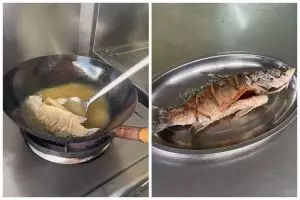 Tanpa repot seasoning wajan, ini trik goreng ikan agar tak lengket & meletup-letup pakai 2 bahan dapur