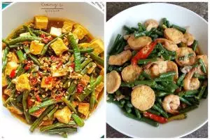 11 Resep masakan rumahan tumis kacang panjang pakai tahu, enak, mudah dibuat, dan bikin tambah nasi
