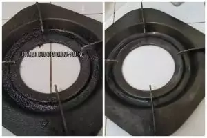 Cara cepat membersihkan kerak tungku kompor gas dalam 10 menit
