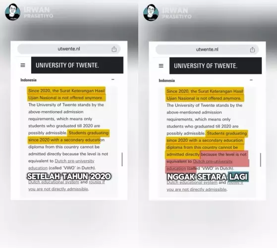 Pria ini bagikan dampak ujian nasional © Instagram