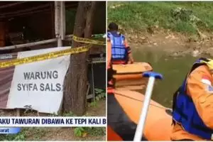 Akhir tragis 7 terduga pelaku tawuran niat lari dari kejaran aparat, nyebur ke kali Bekasi malah tewas