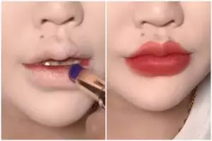 Bukti cantik tak harus oplas, cewek ini sulap bibir jadi makin seksi ala Zhao Lusi pakai karet rambut