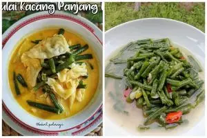 11 Resep masakan rumahan yang enak dan praktis sayur kacang panjang kuah santan