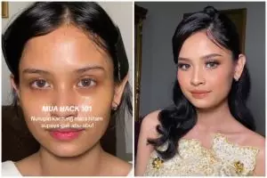 Hasilnya lebih natural, MUA ini bagikan trik khusus tutupi tampilan mata panda tanpa terlihat abu-abu