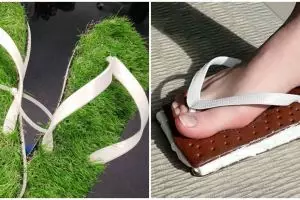 [KUIS] Destinasi liburan yang pernah kamu kunjungi ini tunjukkan sandal nyeleneh apa yang pas buatmu