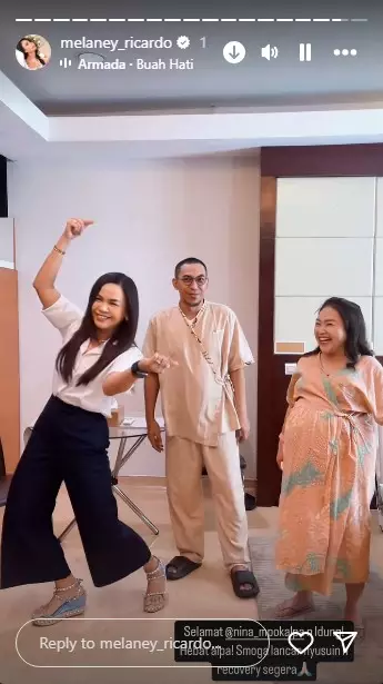 Mpok Alpa melahirkan bayi kembar caesar © Instagram