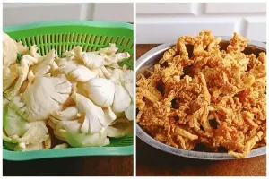 Trik menggoreng jamur tiram krispi tanpa baking soda tapi tetap renyah tahan lama