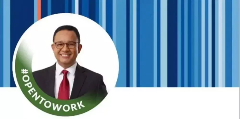 Anies Baswedan pasang tanda open to work di linkedIn © 2024 brilio.net