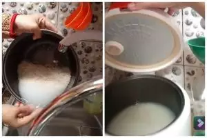 Bukan pakai jeruk nipis dan bawang putih, trik ampuh menanak nasi agar wangi meresap dan cepat matang