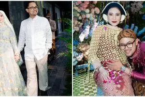 Pesona 8 seleb di acara pengajian dan Mitoni Shandy Purnamasari, Nagita Slavina simpel tapi anggun