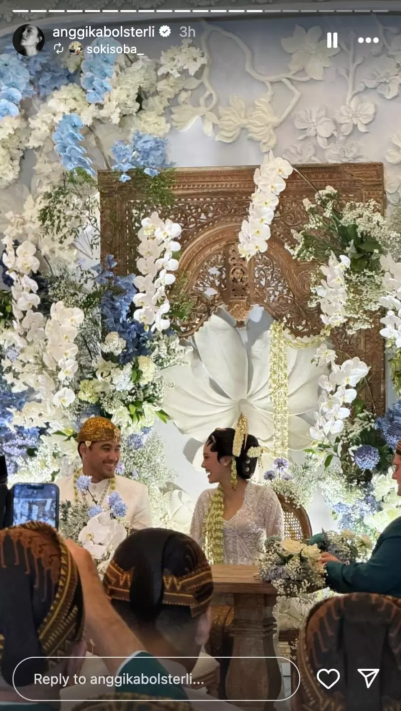 12 momen pernikahan Anggika Bolsterli dan Omar © 2024 Instagram