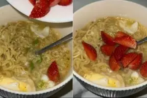 [KUIS] Bosan makan mie pakai telur? Ini topping nyeleneh dari buah yang pas untuk santapan mie kamu