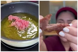 Trik goreng daging sapi agar teksturnya empuk dan lembut dalam 2 menit, kuncinya di 2 bahan dapur ini