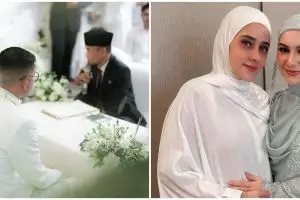 Gelar akad nikah dengan Haldy Sabri di rumah, gaun klasik pernikahan Irish Bella bikin terpana
