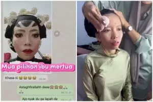 Efek pakai MUA pilihan mertua berakhir zonk, hasil rias ulang pengantin ini jadi mirip Barbie