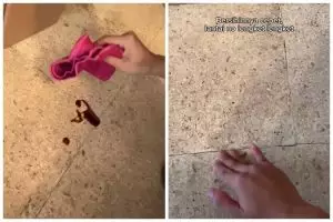 Jangan langsung dilap, cara bersihkan tumpahan gula cair di lantai ini bikin nggak lengket