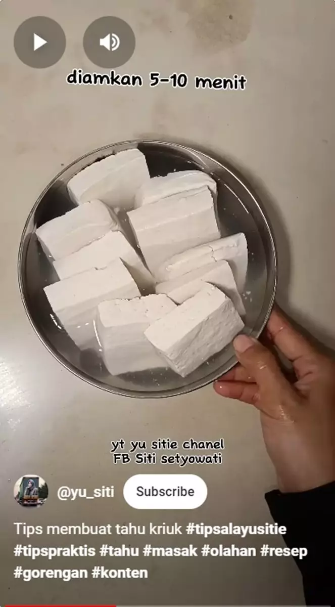 Instead of using wheat flour, here's a trick to cook crispy tofu that