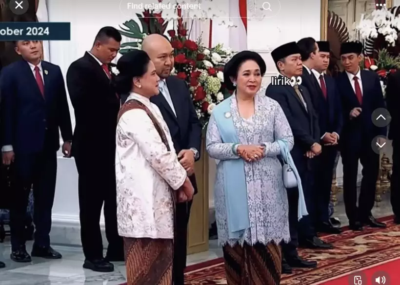 Titiek Soeharto dan Prabowo terciduk kamera © TikTok