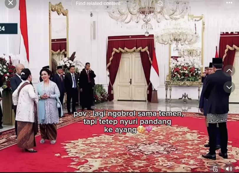 Titiek Soeharto dan Prabowo terciduk kamera © TikTok