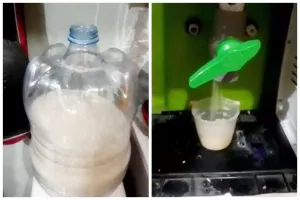 Kreativitas ala bapak-bapak, cara bikin dispenser beras antikutu yang cuma modal barang bekas