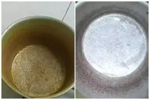 Cara mudah bersihkan noda bekas kunyit di panci tanpa pakai sabun, andalkan 1 bahan dapur ini 