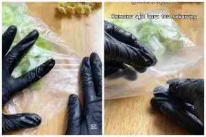 Bukan dipanaskan dengan lilin, ini trik menutup kemasan plastik agar lebih rapat meski tanpa sealer