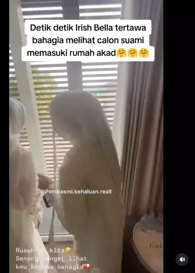 Reaksi Irish Bella saat akad nikah berbagai sumber