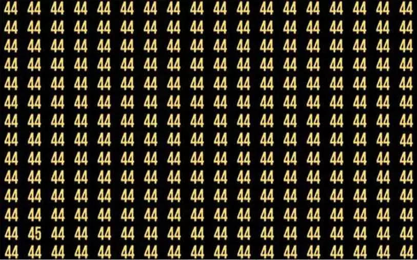 angka 45 dalam 5 detik berbagai sumber