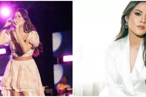 Tak sadar rambut kena aliran listrik statis saat manggung, aksi Raisa di panggung ini bikin geger