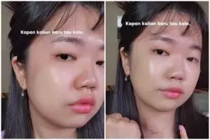 Bukan ditimpa bedak atau ditambah kontur, trik atasi complexion kekuningan cuma pakai 1 produk makeup
