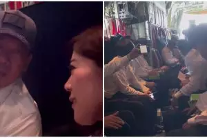 Tegang naik pesawat militer, momen Nusron Wahid Menteri ATR/BPN dzikir selama perjalanan bikin salfok