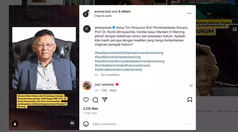 Fakta akun Instagram Ammar Zoni diduga laku terjual © 2024 brilio.net Fakta akun Instagram Ammar Zoni diduga laku terjual © 2024 brilio.net