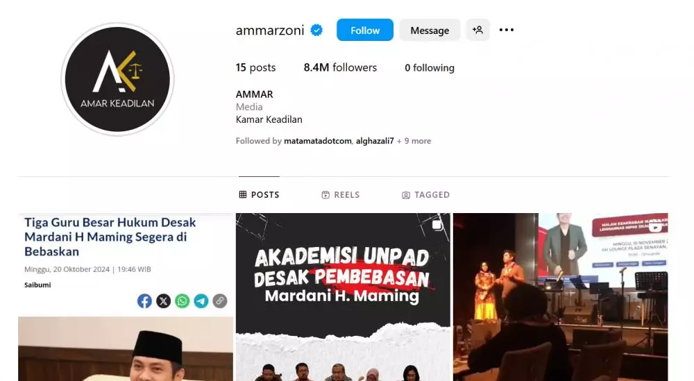 Fakta akun Instagram Ammar Zoni diduga laku terjual © 2024 brilio.net Fakta akun Instagram Ammar Zoni diduga laku terjual © 2024 brilio.net