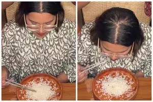 Wanita ini cetak rekor dunia makan nasi sebutir demi sebutir dengan sumpit, kecepatannya bikin kagum