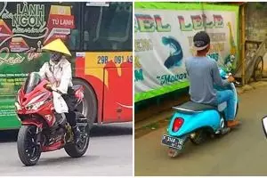 [KUIS] Pilih ilusi optik yang paling menarik, hasilnya tentukan potret kocak kalau kamu naik motor