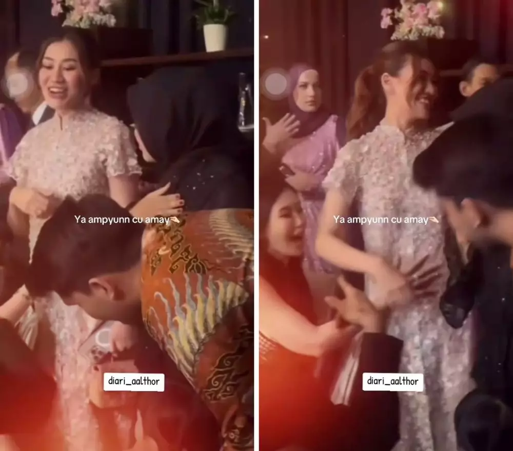 perut aaliyah dielus dikabarkan hamil © 2024 brilio.net